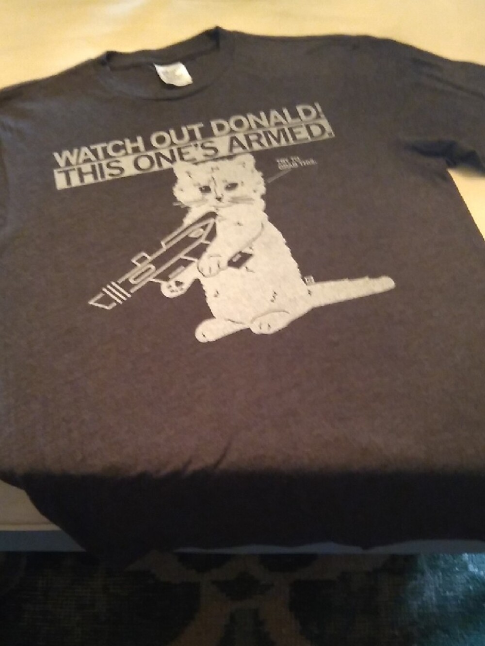 Humorous Cat Graphic Tee - Picture 2 of 6